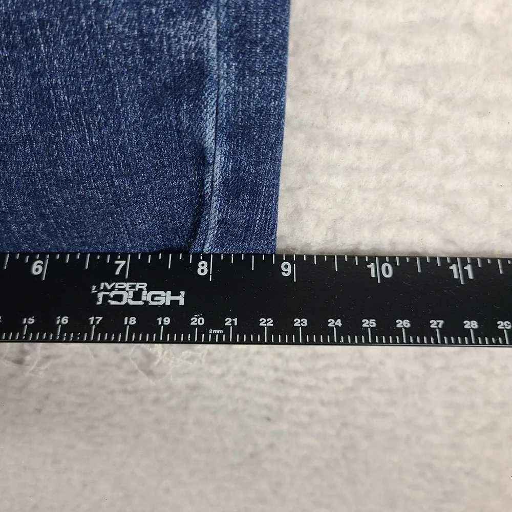 Judy Blue Jeans Womens 13/31 Blue Wide Leg Crop Fray Dark Wash Denim
